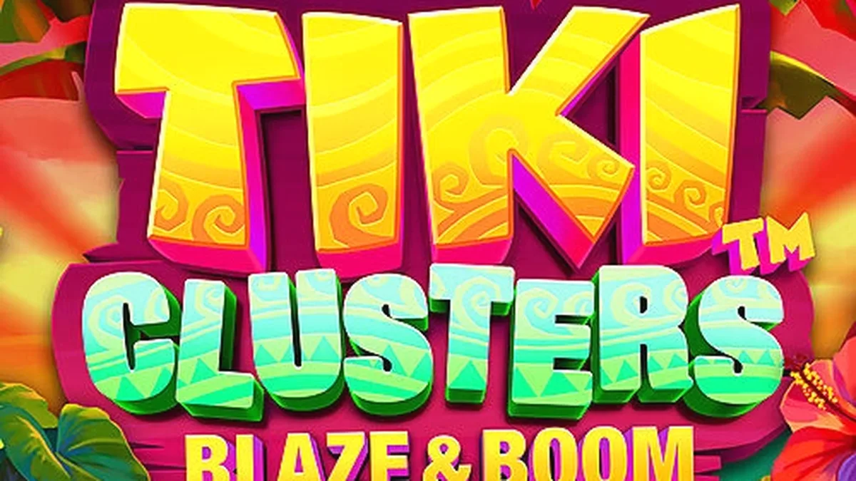 Tampilan visual slot Tiki Clusters Blaze & Boom dengan elemen tropis